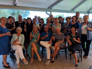 Das Kleidungsmotto war Blau in jeder Variation.