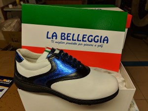 Inter Mailand-Schuh für einen italienischen Nachwuchs-Golfer
