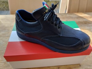 Michis Blauer mit Stoff